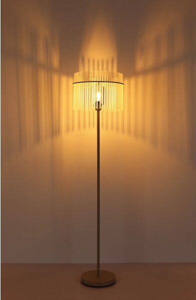 Globo 15698SB - Stojacia lampa GORLEY 1xE27/60W/230V