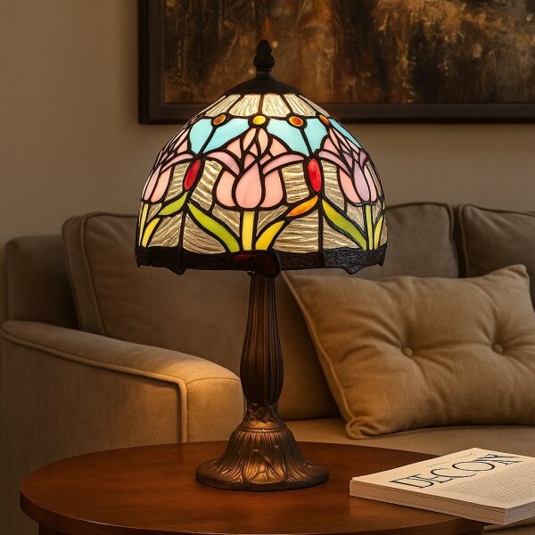 Brilagi - Tiffany vitrážová stolná lampa LORAS 1xE14/40W/230V