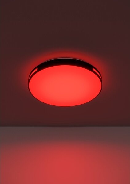 Eglo 300687-LED RGBW stmievateľné stropné svietidlo MONTEGRANARO-Z LED/18,5W/230V čierna + diaľkové ovládanie