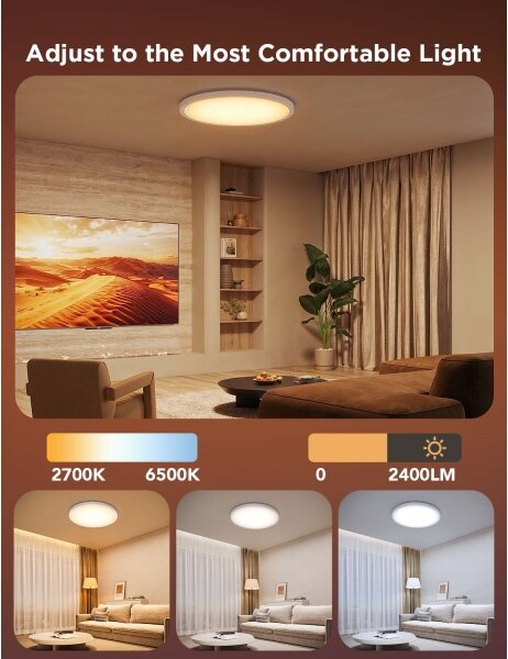 Govee - LED RGBICWW stmievateľné stropné svietidlo LED/29W/230V pr. 30 cm matné Wi-Fi
