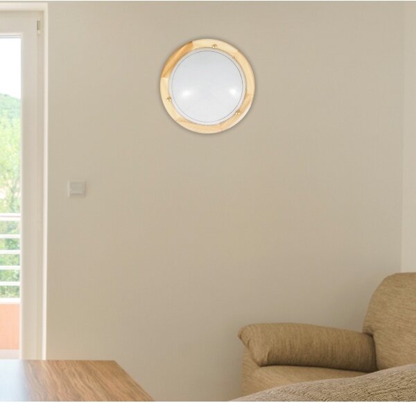 Brilagi - Stropné svietidlo ORBIS 1xE27/60W/230V, priemer 30 cm, borovica
