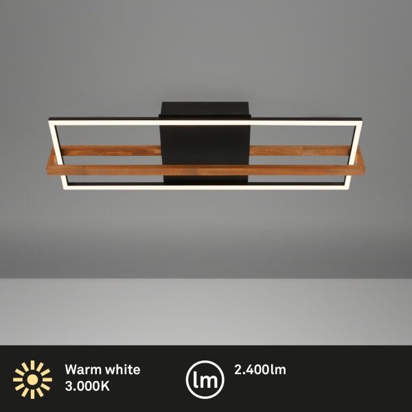 Briloner 3777-015 - LED stropné svietidlo FRAME LED/21W/230V 3000K čierne