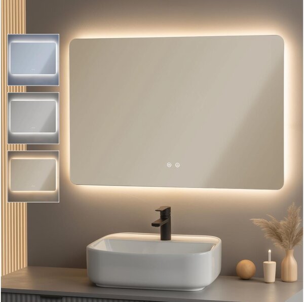Brilagi - LED stmievateľné kúpeľňové vyhrievané zrkadlo s podsvietením DIANA LED/20W/230V 60x90 cm IP44