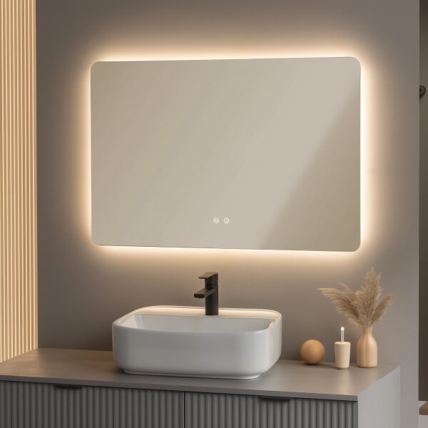 Brilagi - LED stmievateľné kúpeľňové vyhrievané zrkadlo s podsvietením DIANA LED/20W/230V 60x90 cm IP44