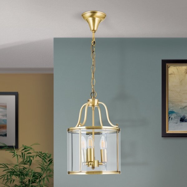 Orion - Luster na reťazi BRUNO 3xE14/40W/230V pr. 25 cm zlatá