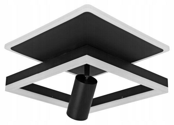 LED stropné svietidlo LED/38W/230V + 1xGU10/30W čierne