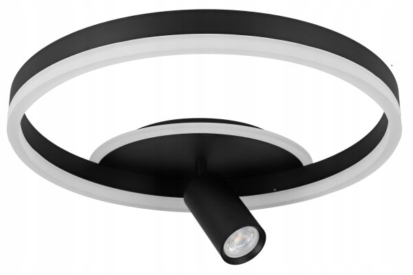 LED stropné svietidlo LED/38W/230V + 1xGU10/30W čierne