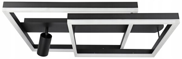 LED stropné svietidlo LED/38W/230V + 1xGU10/30W čierne