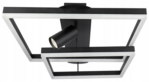 LED stropné svietidlo LED/38W/230V + 1xGU10/30W čierne