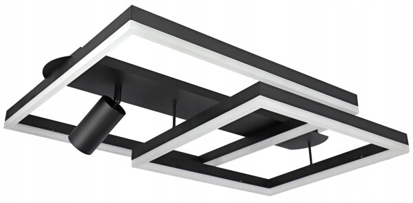 LED stropné svietidlo LED/38W/230V + 1xGU10/30W čierne