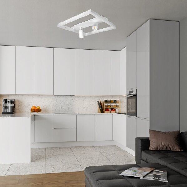 LED stropné svietidlo LED/38W/230V + 2xGU10/30W biela