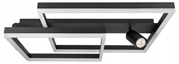 LED stropné svietidlo LED/38W/230V + 1xGU10/30W čierne