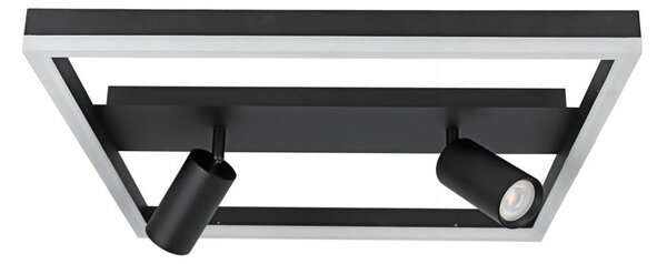 LED Stropné svietidlo LED/38W/230V + 2xGU10/30W čierna