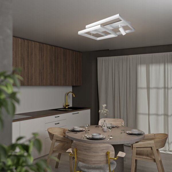 LED Stropné svietidlo LED/38W/230V + 1xGU10/30W biela