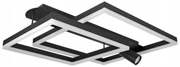LED stropné svietidlo LED/38W/230V + 1xGU10/30W čierne