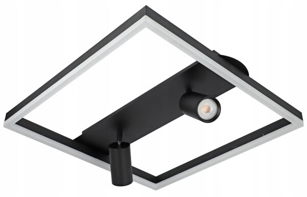 LED Stropné svietidlo LED/38W/230V + 2xGU10/30W čierna