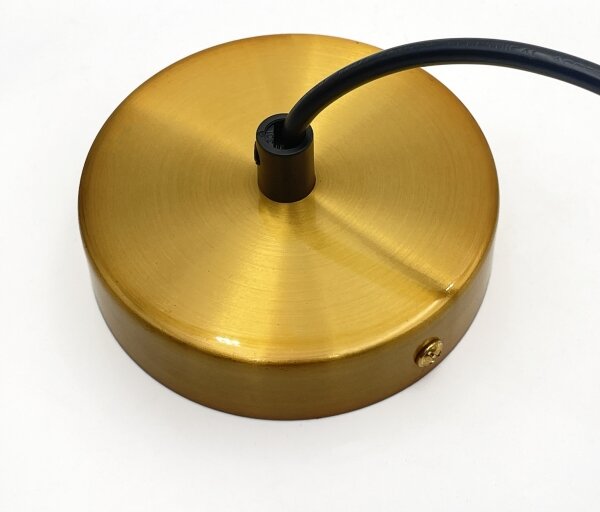 Luster na lanku HECTOR 1xE27/15W/230V biela/mosadz pr. 25 cm