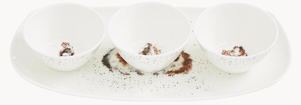 Servírovacia'súprava z jemného kostného porcelánu Guinea Pigs, 4 ks