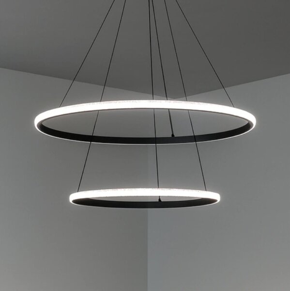 Stmievateľný LED luster s lankovým zavesením LED/55W/230V 3000-6500K priemer 60 cm + diaľkové ovládanie