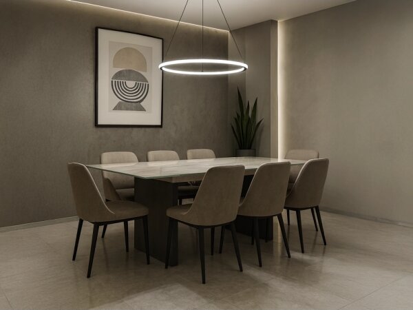 LED stmievateľný luster na lanku LED/90W/230V 3000-6500K pr. 60 cm + diaľkový ovládač