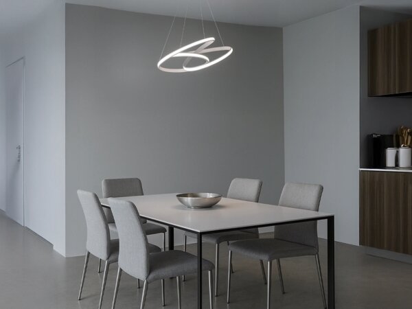LED Stmievateľný luster na lane LED/85W/230V 3000-6500K pr. 49 cm + diaľkové ovládanie