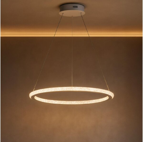 LED stmievateľný luster na lane LED/90W/230V 3000-6500K priemer 60 cm + diaľkové ovládanie