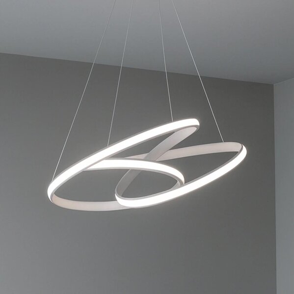LED Stmievateľný luster na lane LED/85W/230V 3000-6500K pr. 49 cm + diaľkové ovládanie