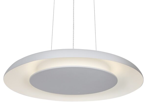 LED závesný luster na lanku PIATTINO LED/30W/230V 2700/3200/4000K priemer 40 cm biela