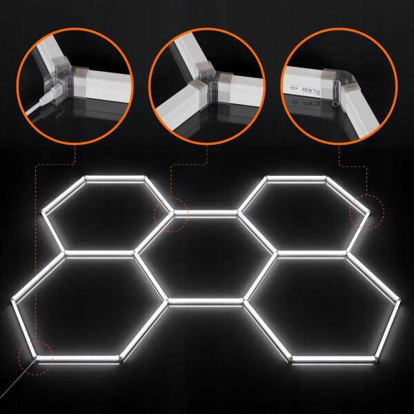 LED stropné svietidlo LED/240W/85-265V 6500K 298x209 cm CRI 90 IP44 biele