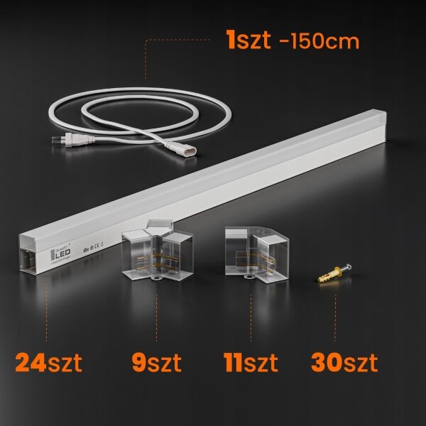 LED stropné svietidlo LED/240W/85-265V 4000K 298x209 cm CRI 90 IP44 biela