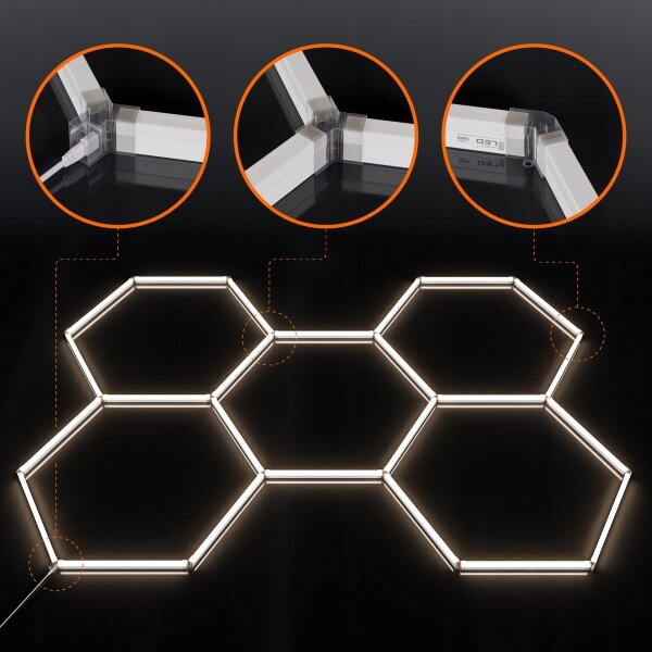LED stropné svietidlo LED/240W/85-265V 4000K 298x209 cm CRI 90 IP44 biela