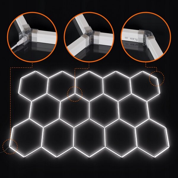LED Stropné svietidlo LED/570W/85-265V 4000K 522x298 cm CRI 90 IP44 biela