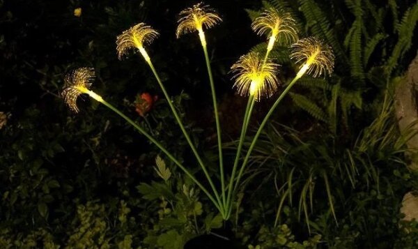 LED Solárne dekoračné svietidlo so senzorom 6xLED/1,2V 3000K 77 cm 600 mAh IP44