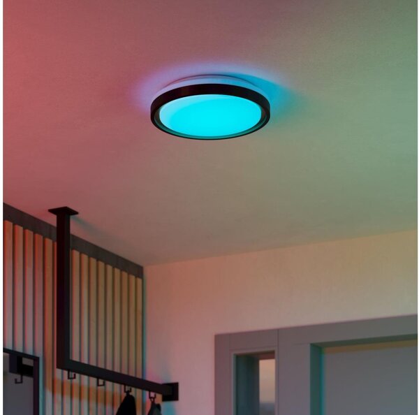 Eglo 300684-LED RGBW stmievateľné stropné svietidlo MALERAMARA-Z LED/14W/230V čierna/zlatá+DO