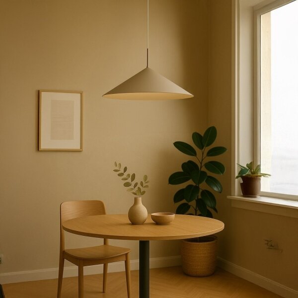 Luster na lanku CAPITAL 1xGX53/15W/230V priemer 60 cm béžový