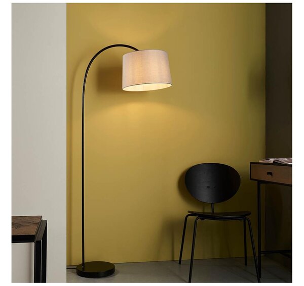 Endon 78163 - Stojacia lampa CARLSON 1xE27/60W/230V šedá/čierna