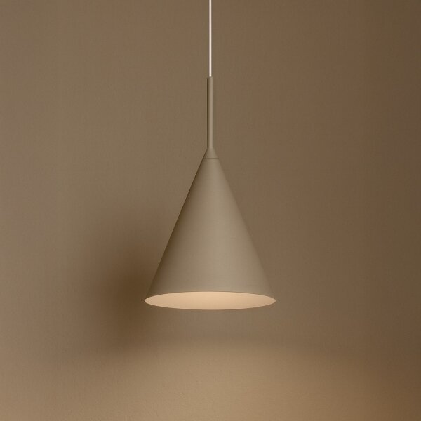 Závesné svietidlo na lanku CAPITAL 1xGX53/15W/230V pr. 17 cm béžové