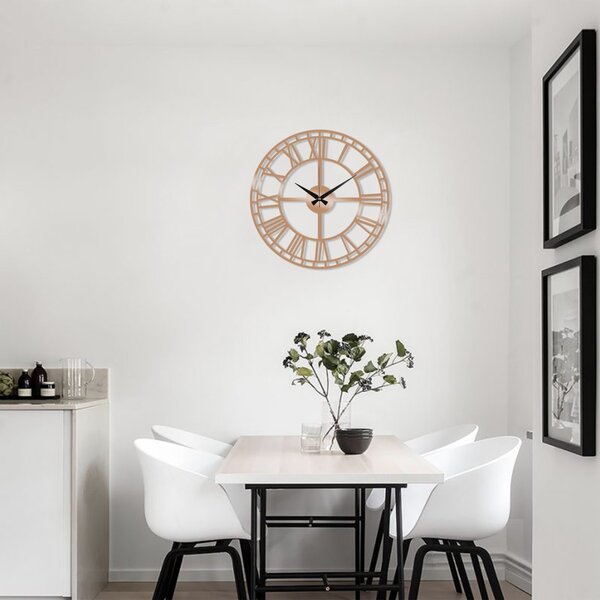 Wallity Dekoratívne nástenné hodiny Pulos 48 cm medené