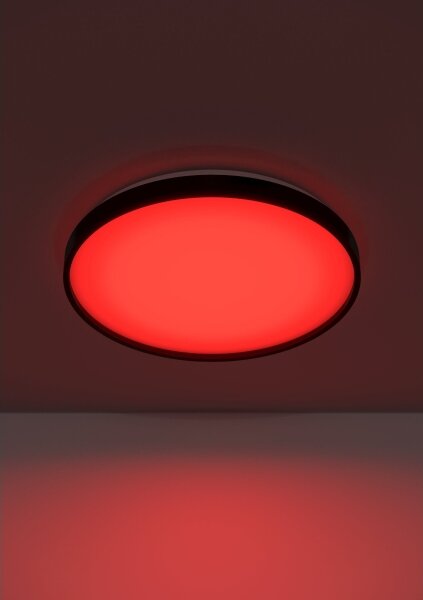 Eglo 300692-LED RGBW stropné svietidlo MOZONCILLO-Z LED/28,3W/230V čierna + diaľkové ovládanie