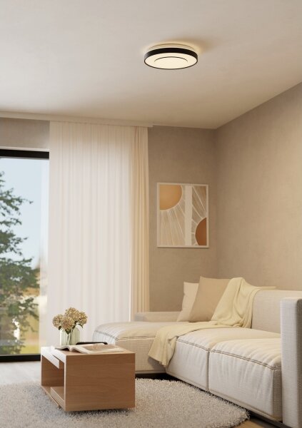 Eglo 300688 - LED RGBW stmievateľné stropné svietidlo MONTERIGGIONI-Z LED/18,5W/230V čierna+DO