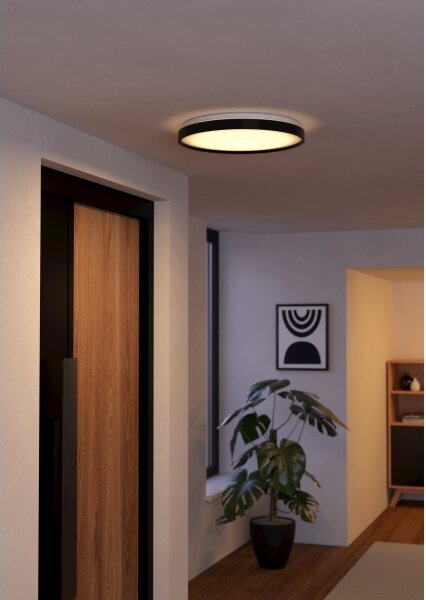 Eglo 300692-LED RGBW stropné svietidlo MOZONCILLO-Z LED/28,3W/230V čierna + diaľkové ovládanie