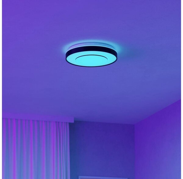 Eglo 300688 - LED RGBW stmievateľné stropné svietidlo MONTERIGGIONI-Z LED/18,5W/230V čierna+DO