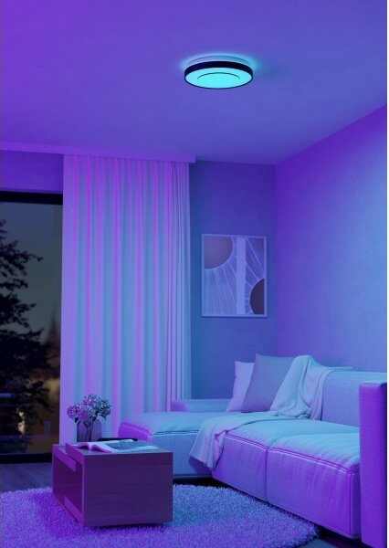 Eglo 300688 - LED RGBW stmievateľné stropné svietidlo MONTERIGGIONI-Z LED/18,5W/230V čierna+DO