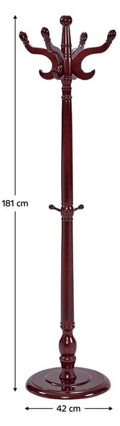 NovýNábytok.sk Vešiak Ponga (breza + lesk hnedý) . Vlastná spoľahlivá doprava až k Vám domov. 1116457