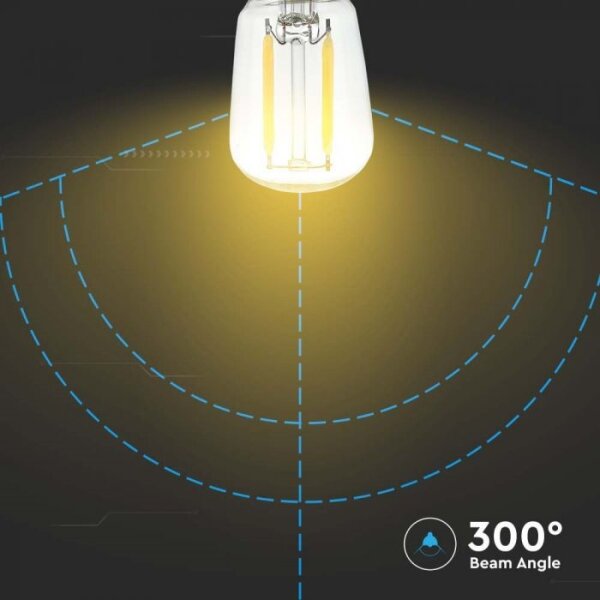 LED žiarovka FILAMENT ST26 E14/2W/230V 6500K