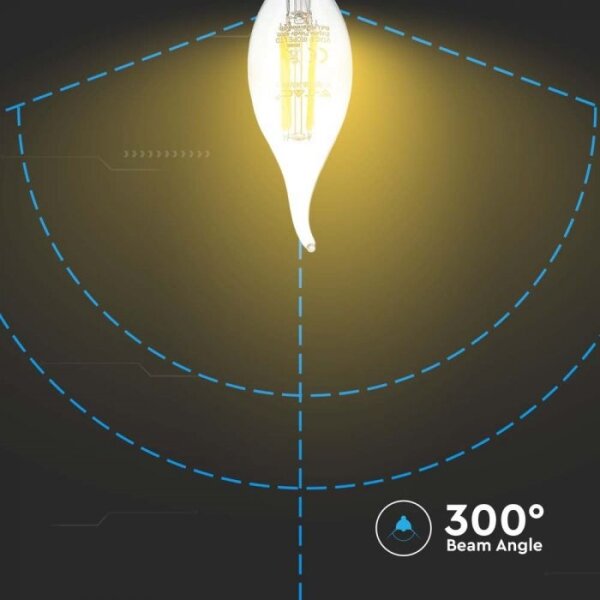 LED žiarovka FILAMENT E14/4W/230V 3000K