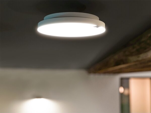 LED stmievateľné stropné svietidlo so snímačom, 6/12/18 W, 230 V, priemer 23 cm