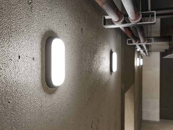LED vonkajšie nástenné svietidlo LED/6W/230V IP54 čierne