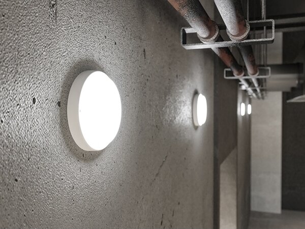 LED vonkajšie nástenné svietidlo LED/9W/230V IP54 biele