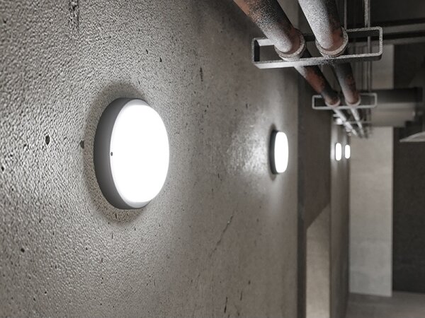 LED vonkajšie nástenné svietidlo LED/9W/230V IP54 čierne